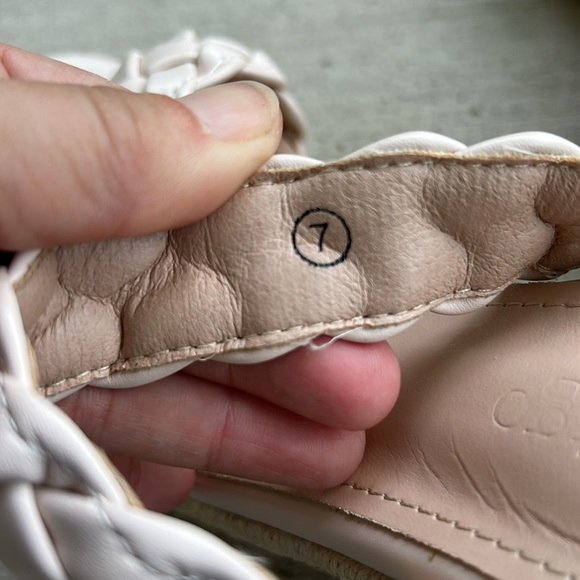 Worn once - COUTGO Woven Leather & Jute Wedge Sandals - Picture 6 of 13